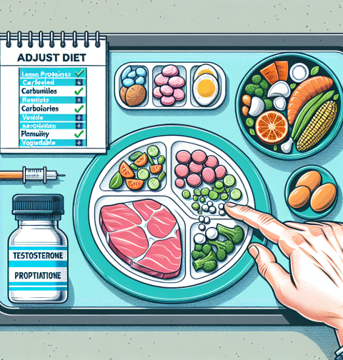 Cómo ajustar la dieta con Propionato de testosterona para definición
