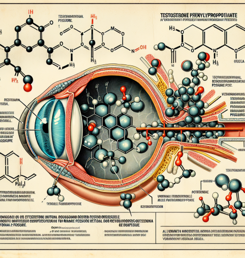 Fenilpropionato de testosterona y cambios en la presión ocular