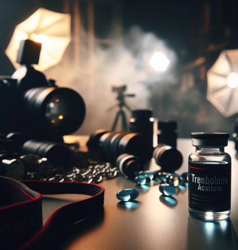 Acetato de trenbolona en preparación para sesiones fotográficas