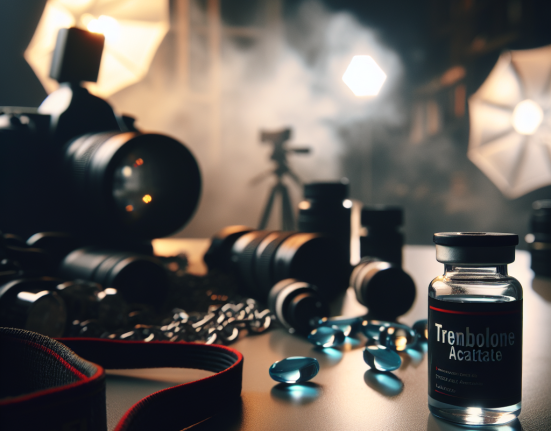 Acetato de trenbolona en preparación para sesiones fotográficas