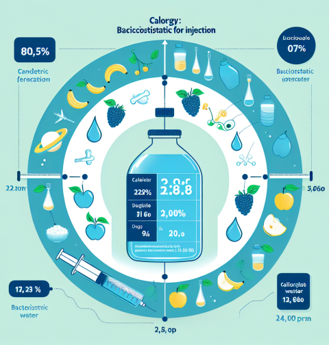 ¿Cuántas calorías extra consumir con Agua bacteriostática para inyección?