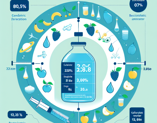 ¿Cuántas calorías extra consumir con Agua bacteriostática para inyección?