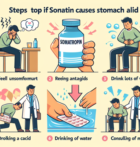 Qué hacer si Somatropina provoca acidez estomacal
