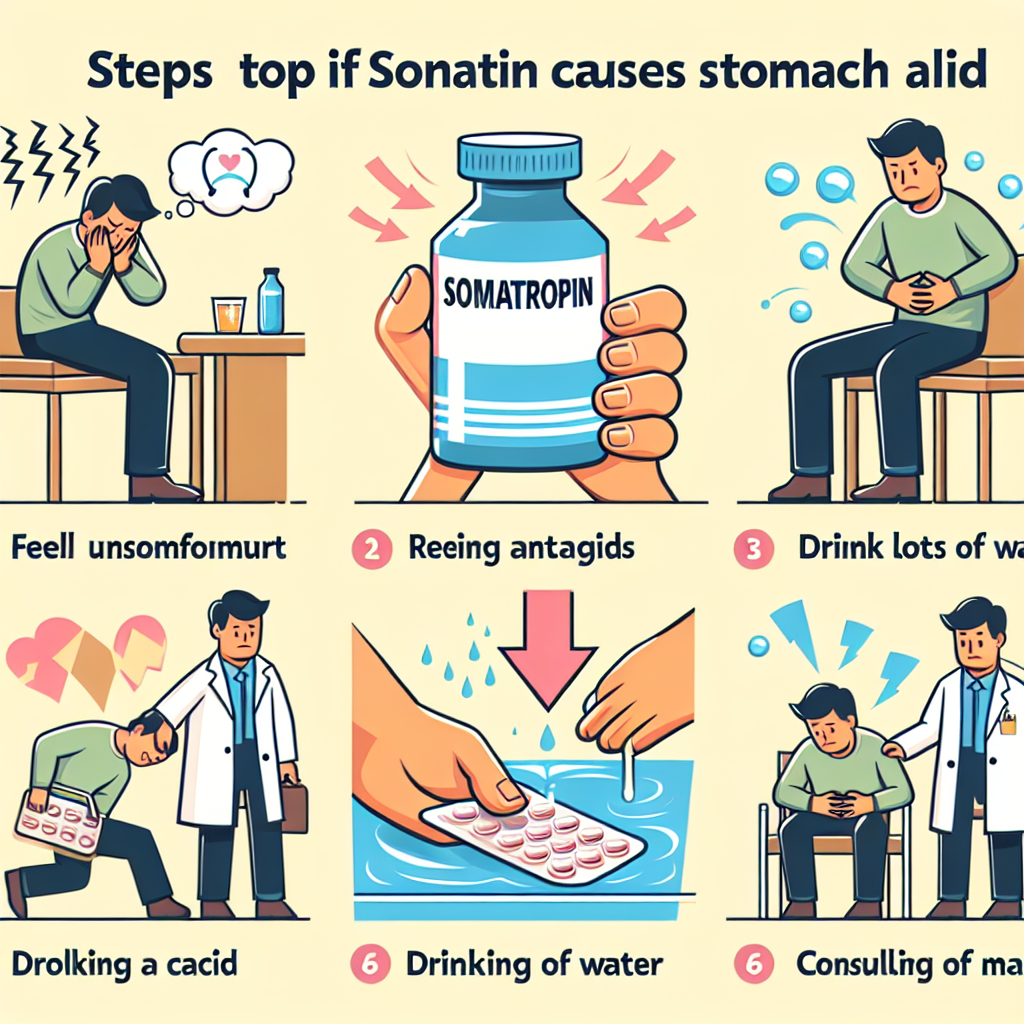Qué hacer si Somatropina provoca acidez estomacal