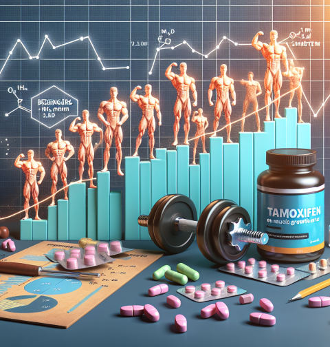 Tamoxifeno y ritmo de crecimiento muscular en principiantes